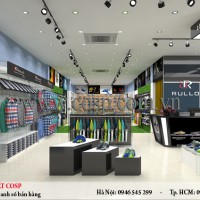 Thiết kế cửa hàng thời trang nam - Anh Nam - Bắc Ninh